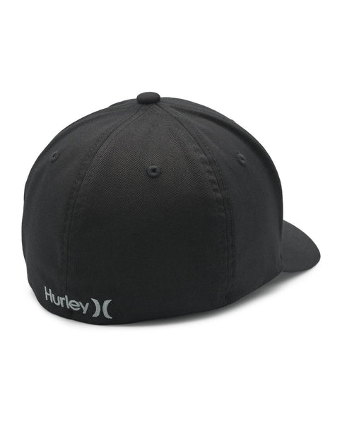 Hurley Mens Black Micro Icon Flexfit Hat