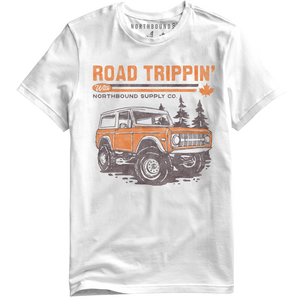 Norhtbound Supply Co. White Road Trippin Tshirt