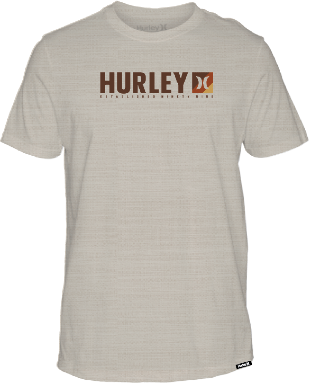 Hurley Mens Bone Everyday H20 Dri-Lined Slub SS Tshirt