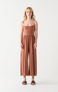 Dex Ladies Terracotta Wide Leg Jumpsuit