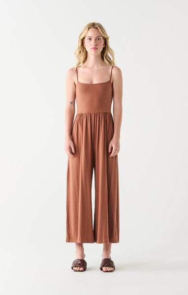 Dex Ladies Terracotta Wide Leg Jumpsuit