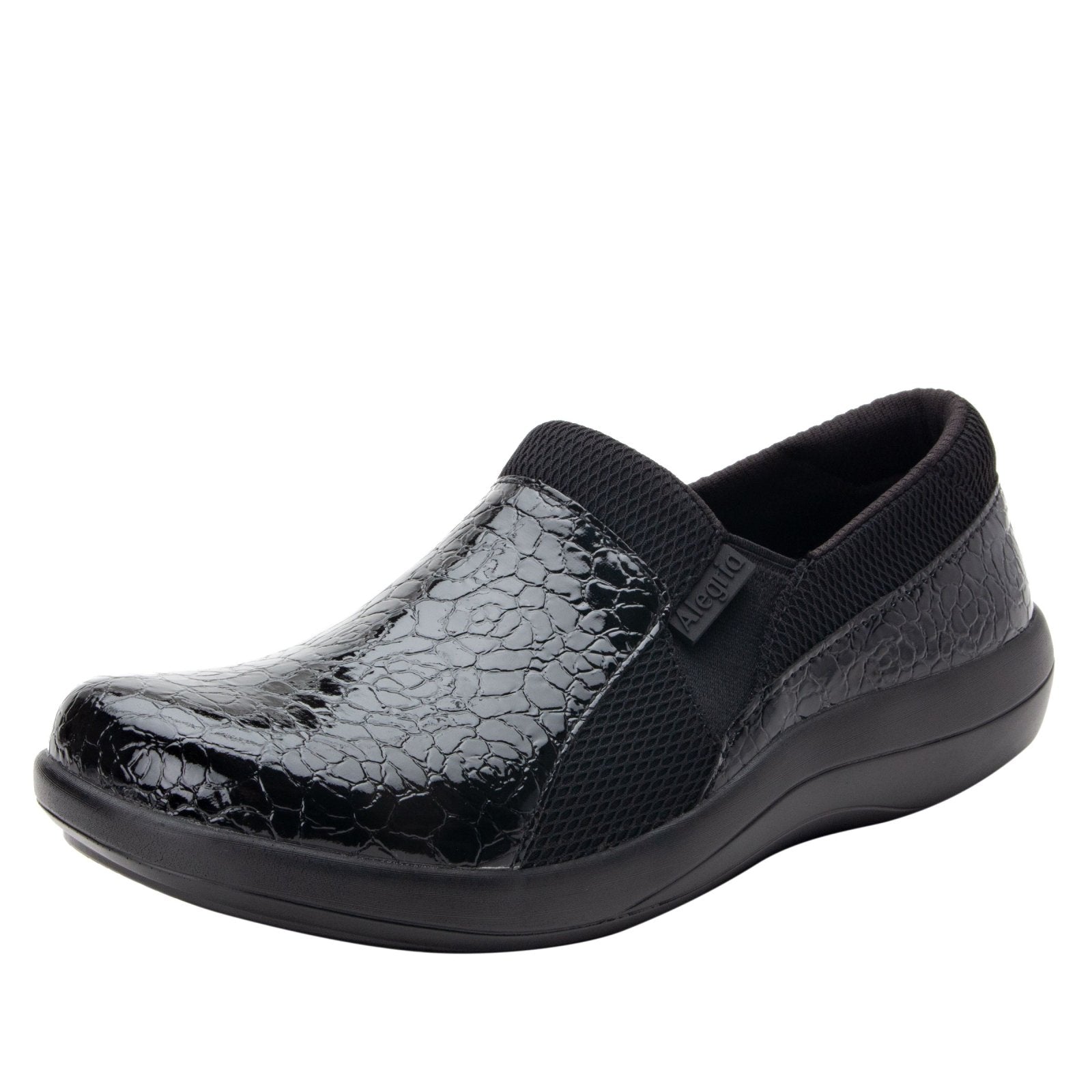 Alegria Ladies Duette Flourish Wide Black Shoe