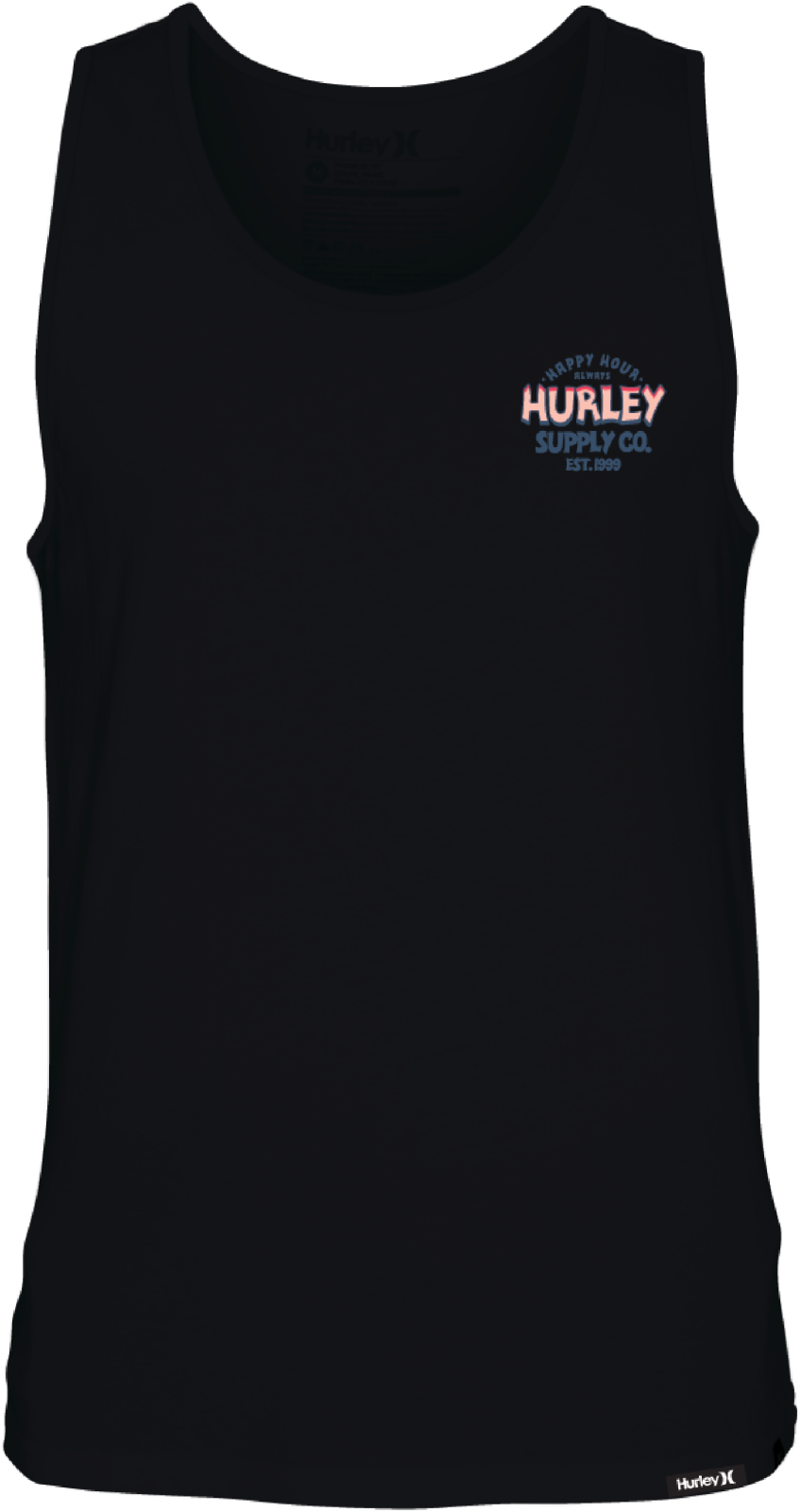 Hurley Mens Black Mai Tai Tank