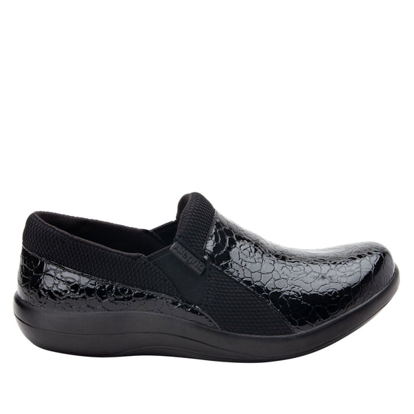 Alegria Ladies Duette Flourish Wide Black Shoe