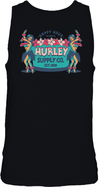 Hurley Mens Black Mai Tai Tank