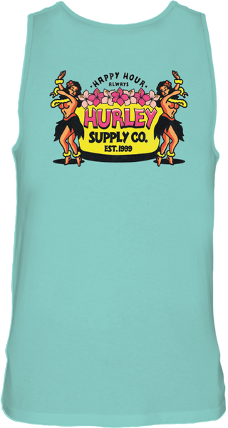 Hurley Mens Tropical Mist Heather Mai Tai Tank