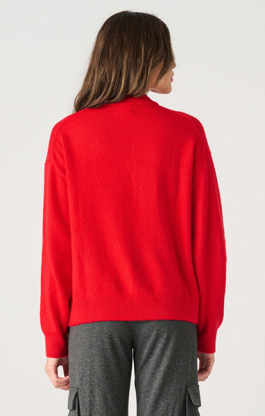 Dex Ladies Cherry LS Embellished Sweater