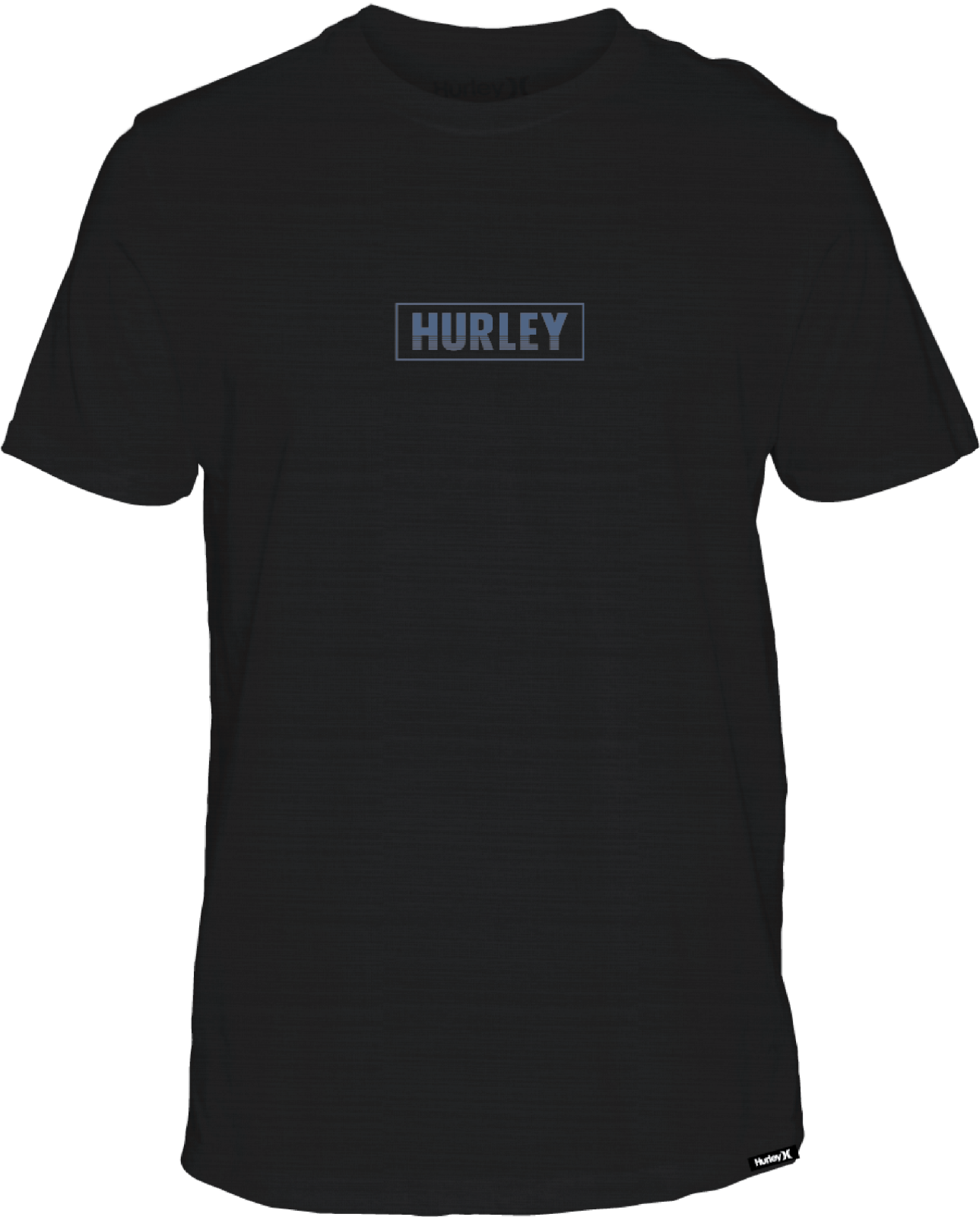 Hurley Mens Black Everyday H20-Dri Box Lines SS Tshirt