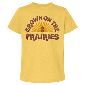 Nortbound Supply Co. Boys Yellow Grown on the Prairies Tshirt