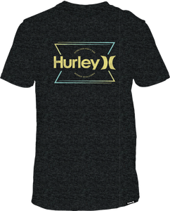 Hurley Mens Black Heather Everyday Folded Up SS Tshirt