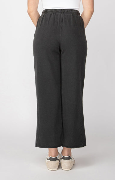 Dex Ladies Washed Black Straight Leg Lounge Pant