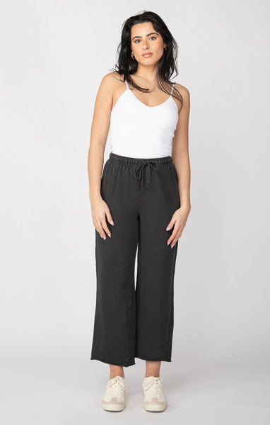 Dex Ladies Washed Black Straight Leg Lounge Pant