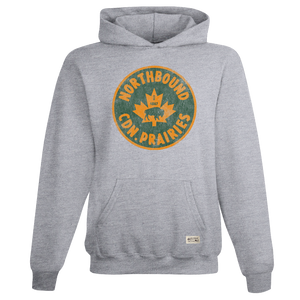 Northbound Supply Co. Boys Grey Heather Canadian Prairies Hoodie