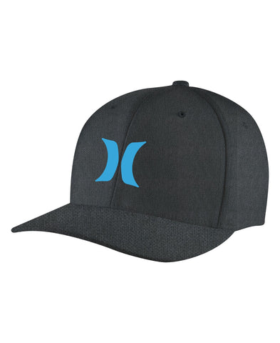 Hurley Mens Black Heather H2O Dri One & Only Flexfit Hat