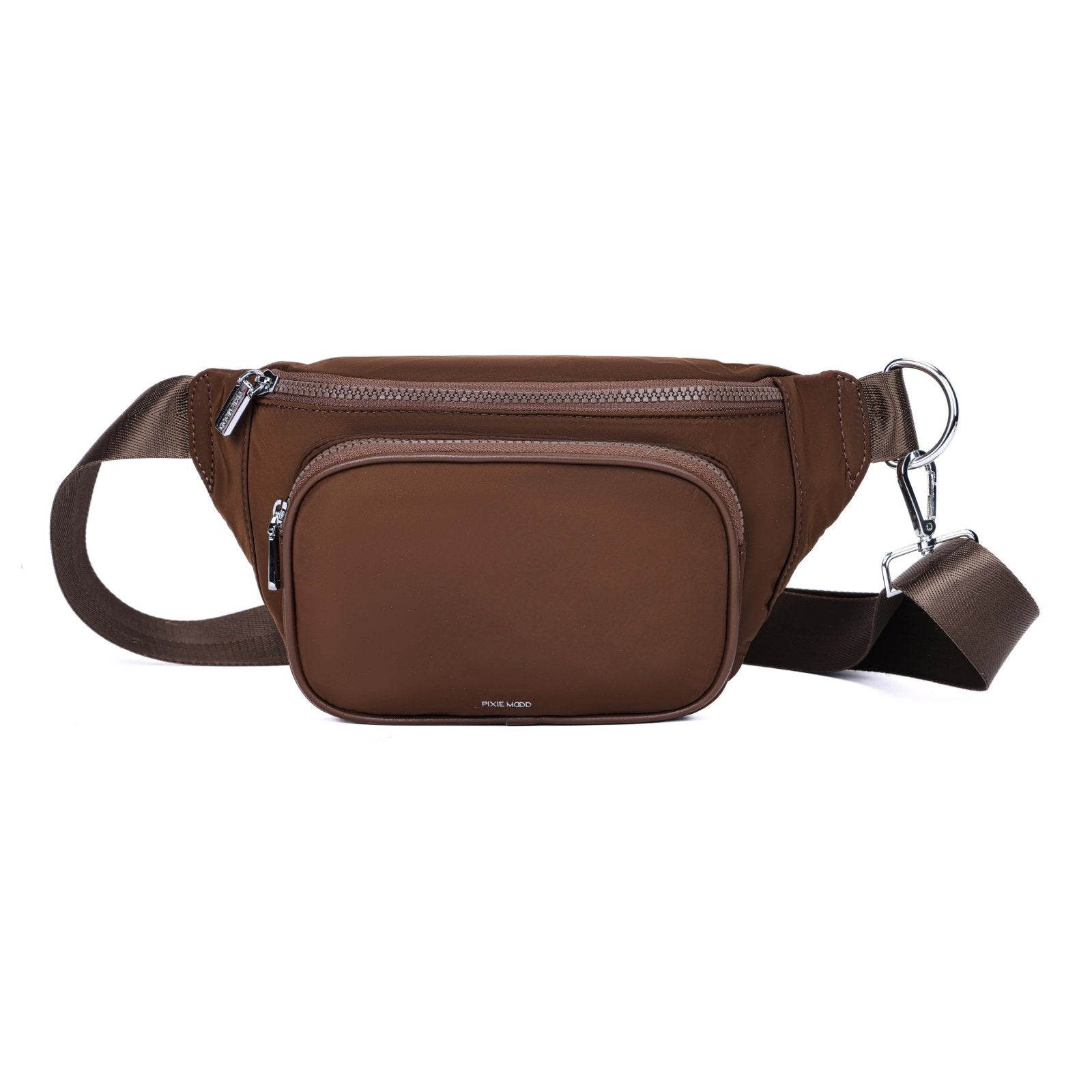 Pixie Mood Espresso Brown Nylon Aaliyah Fanny Pack