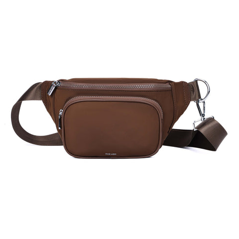 Pixie Mood Espresso Brown Nylon Aaliyah Fanny Pack