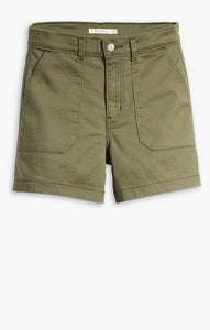 Levi Ladies Olive Night Utility Short