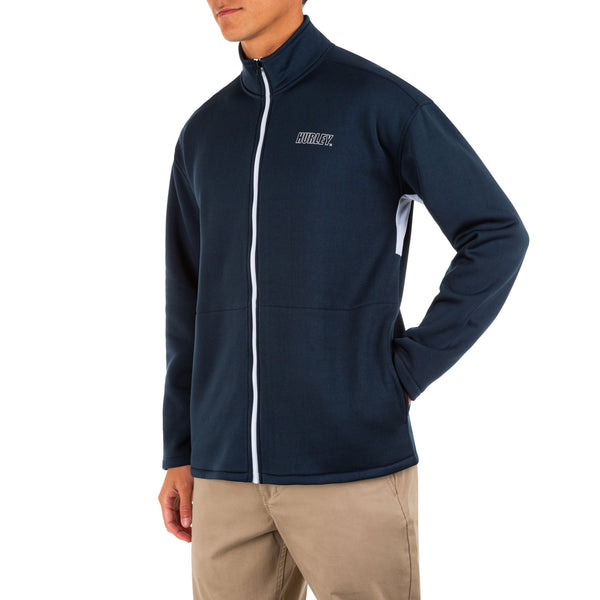 Hurley Mens Byron Heat Armory Navy Track Zip