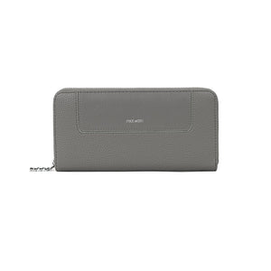 Pixie Mood Grey Pebbled Mae Zip Wallet