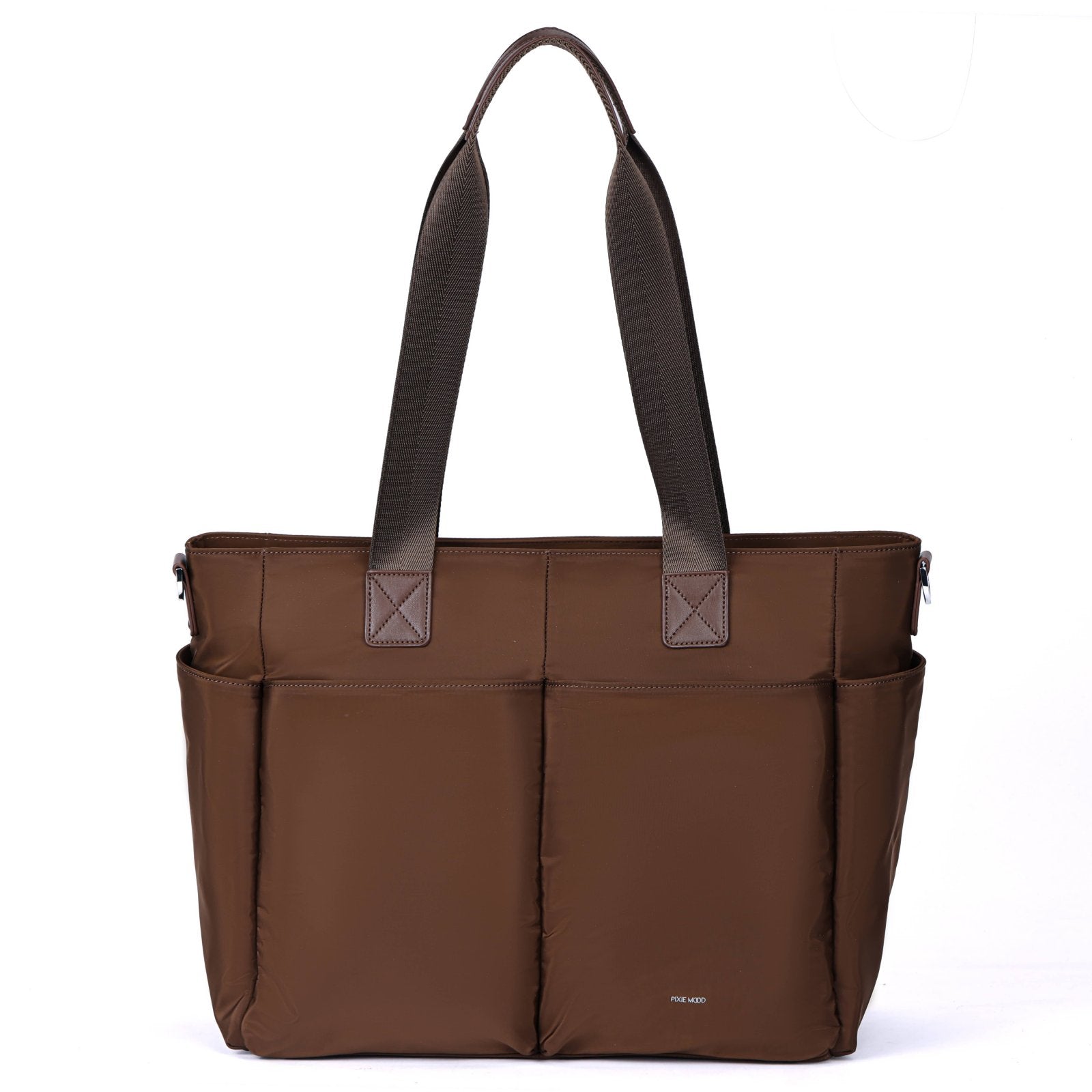 Pixie Mood Espresso Brown Nylon Olivia Tote