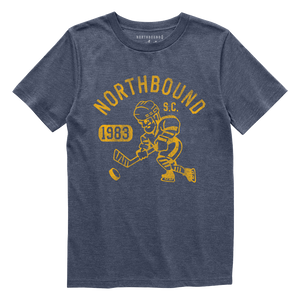 Northbound Supply Co. Boys Navy Heather 1983 Hockey Tshirt